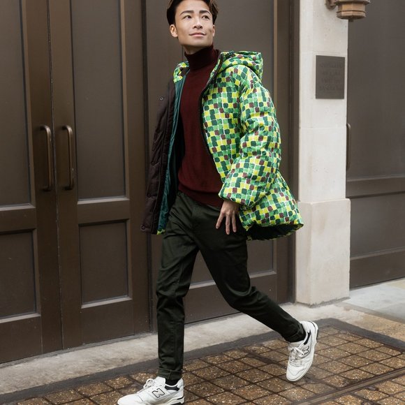 UNIQLO Down Oversized Hooded Coat (Printed, MARNI) XL new with tag nwt green - Picture 8 of 13